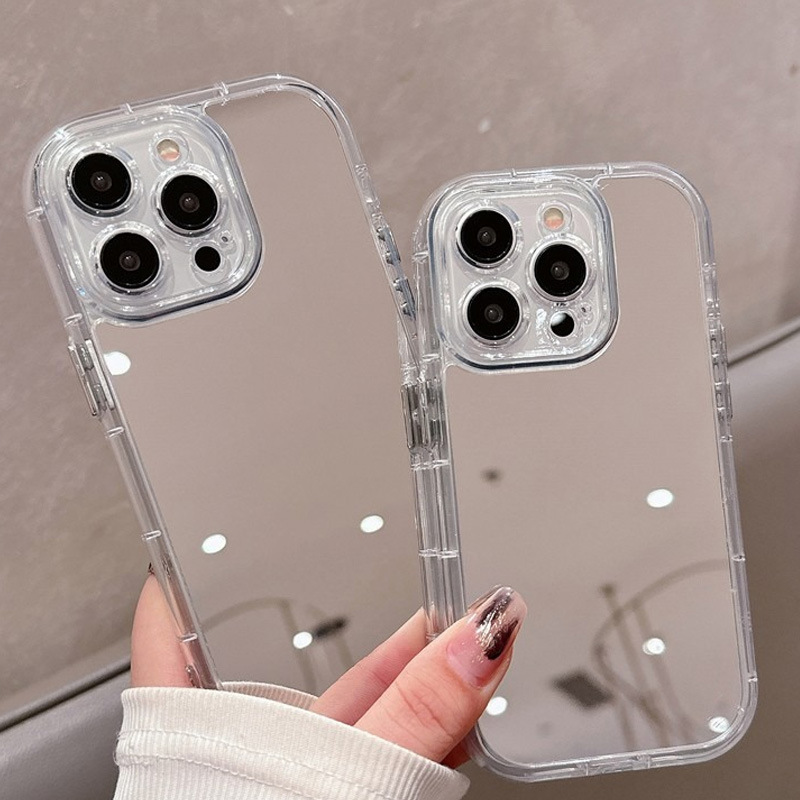 Clear Shockproof Bumper Case - Casing Cermin Rias Akrilik Transparan Untuk