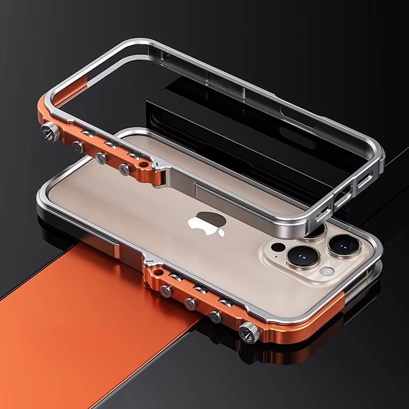 Casing Ponsel Mekanik Cyberpun - Metal Bumper Aluminum Frame Case ulasan dan harga