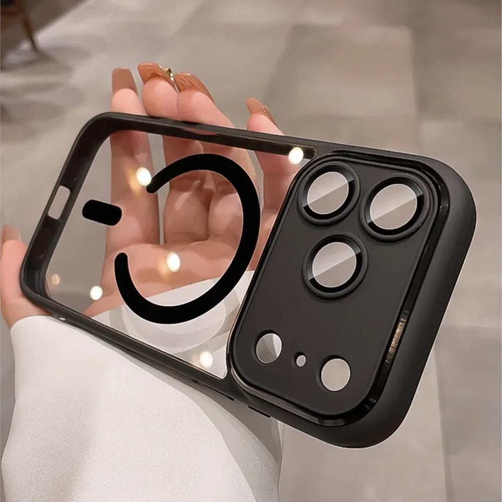Casing Magnetik Transparan den - Clear Shockproof Bumper Case ulasan dan harga