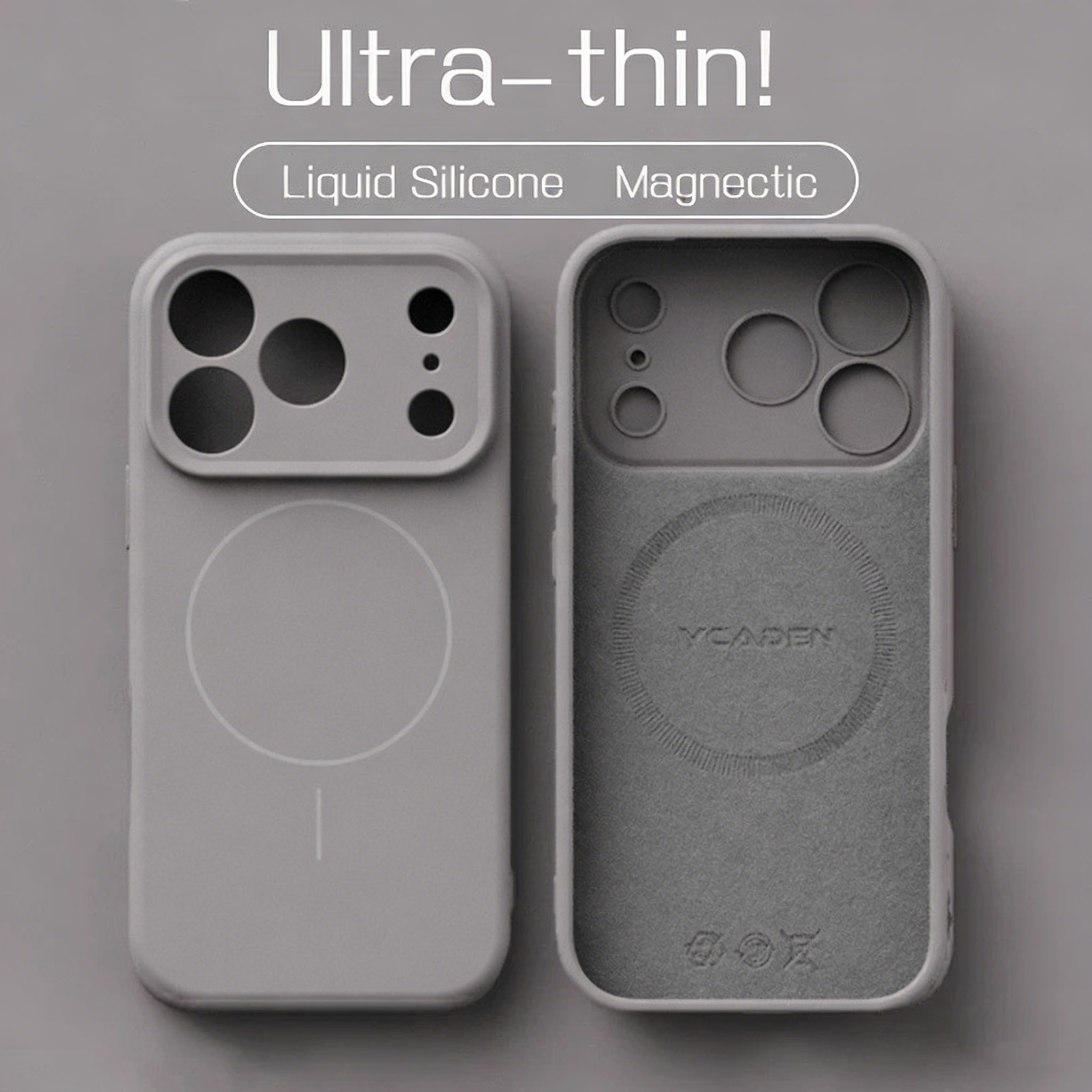 Casing Pengisi Daya Nirkabel M - Liquid Silicone Magnetic Phone Case ulasan dan harga