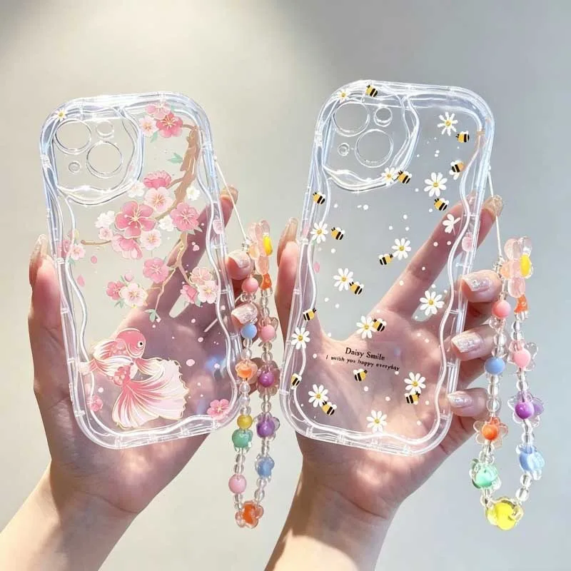 Casing Tali Pergelangan Tangan - Cute Cartoon Wrist Strap Silicone Case ulasan dan harga