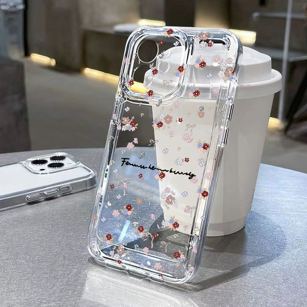 Casing HP Mini Bunga untuk iPh - Clear Shockproof Bumper Case ulasan dan harga