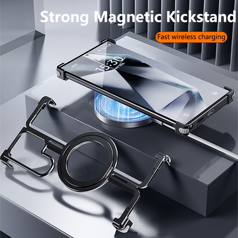 Casing ponsel pemegang magneti - Metal Bumper Aluminum Frame Case ulasan dan harga